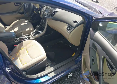 2016 Hyundai Elantra Se from USA, damaged, VIN 5NPDH4AE9GH705274